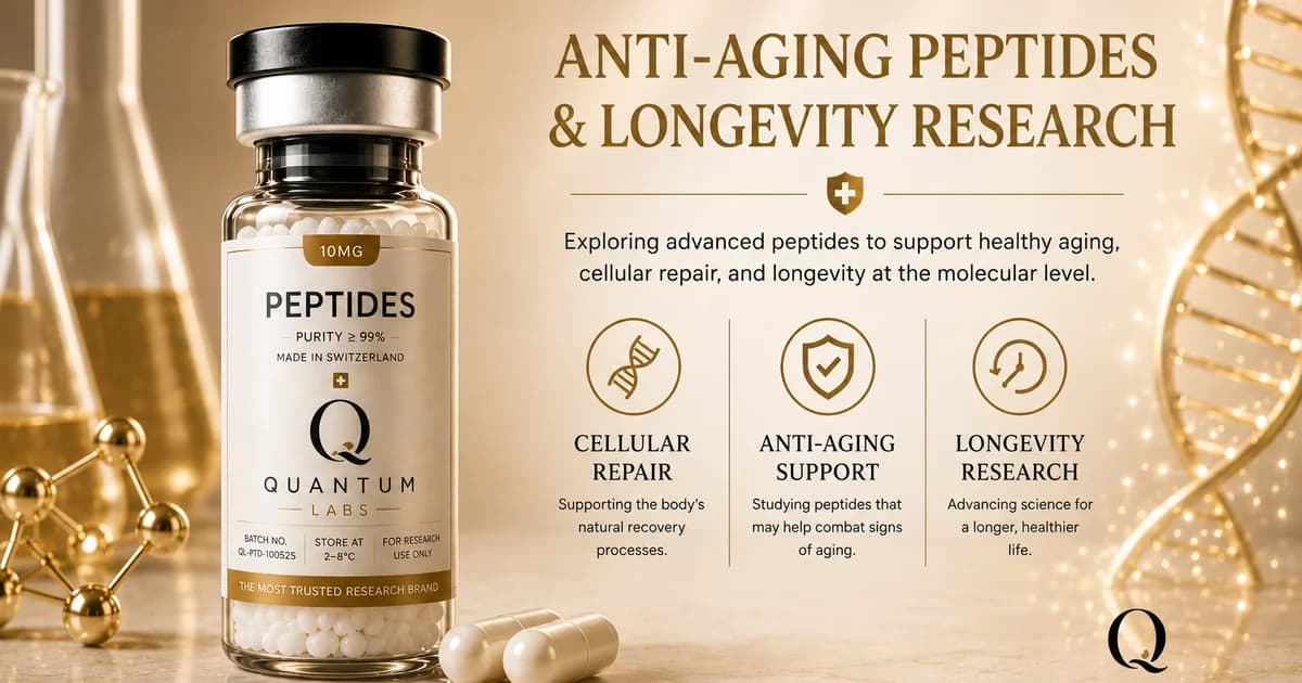 Research still life for NAD+ cellular cofactor longevity research | Quantum Labs Australia
