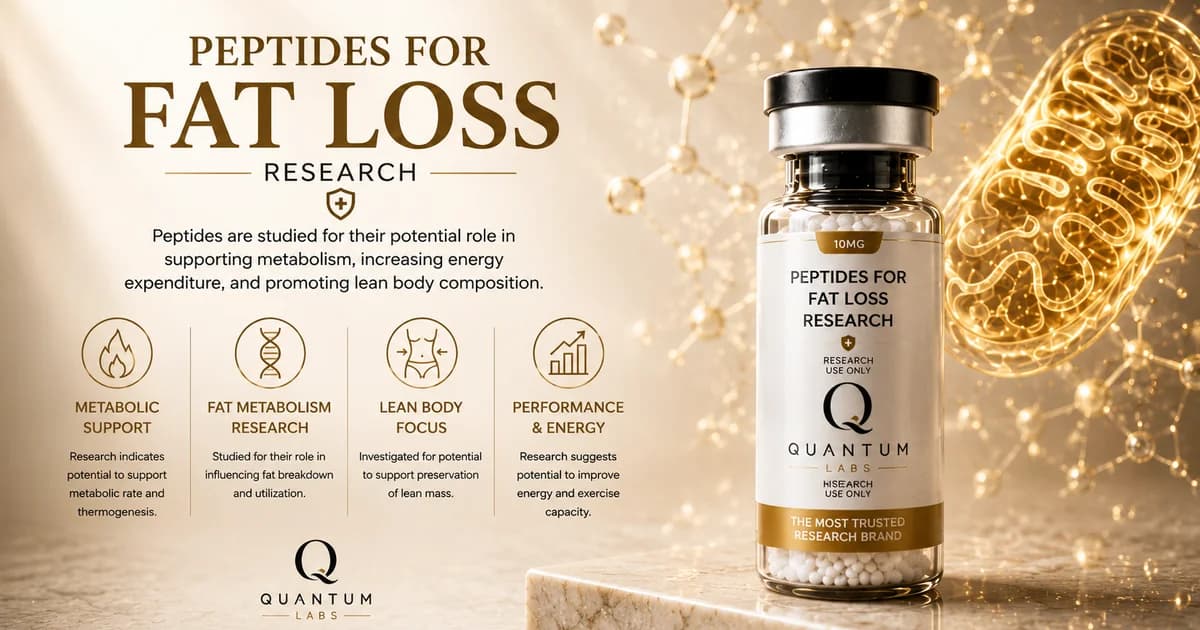 Research peptide still life for Retatrutide tri-agonist metabolic research | Quantum Labs Australia
